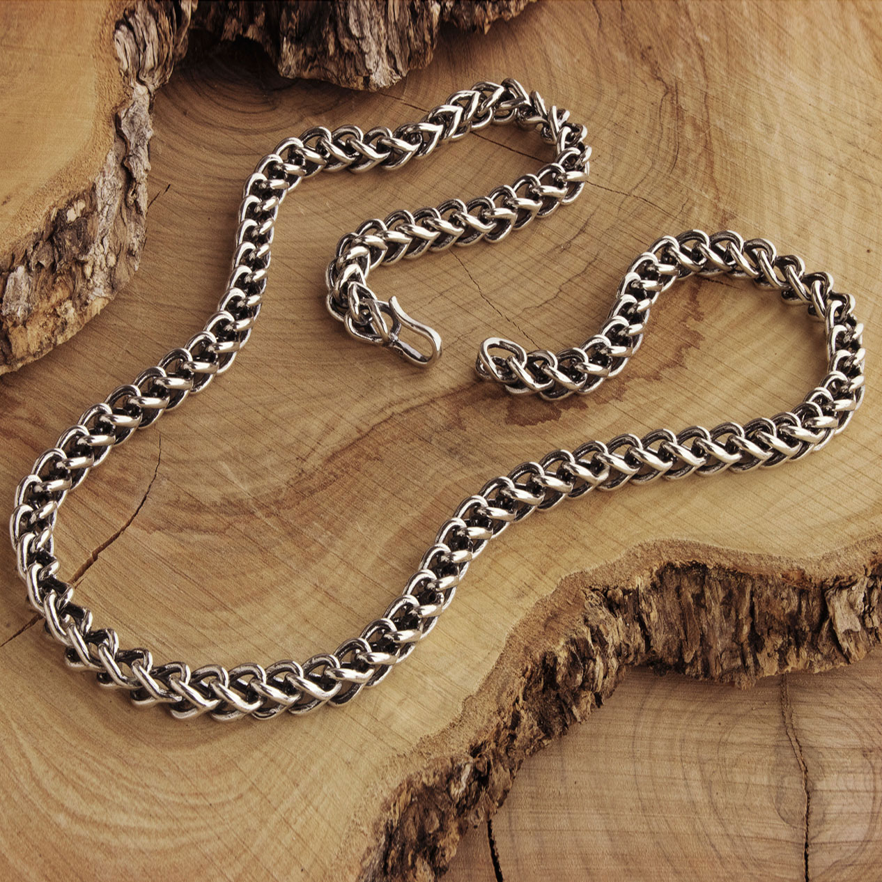 Minprice High Quality 9mm Thick Stainless Steel Silver Heavy Strong Necklace  Chain Sterling Silver Plated Stainless Steel Chain Price in India - Buy  Minprice High Quality 9mm Thick Stainless Steel Silver Heavy