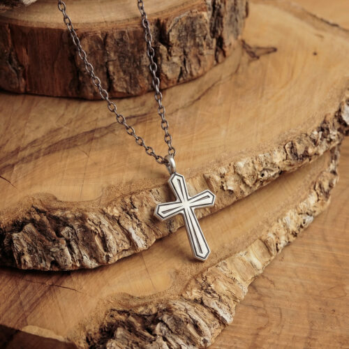 Silver Cross Pendant Necklace