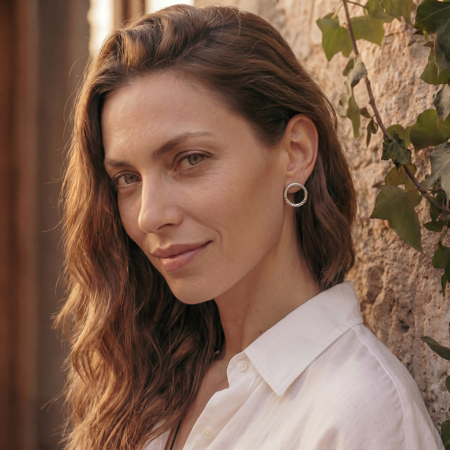 Sterling Silver Circle Earrings - Image 6