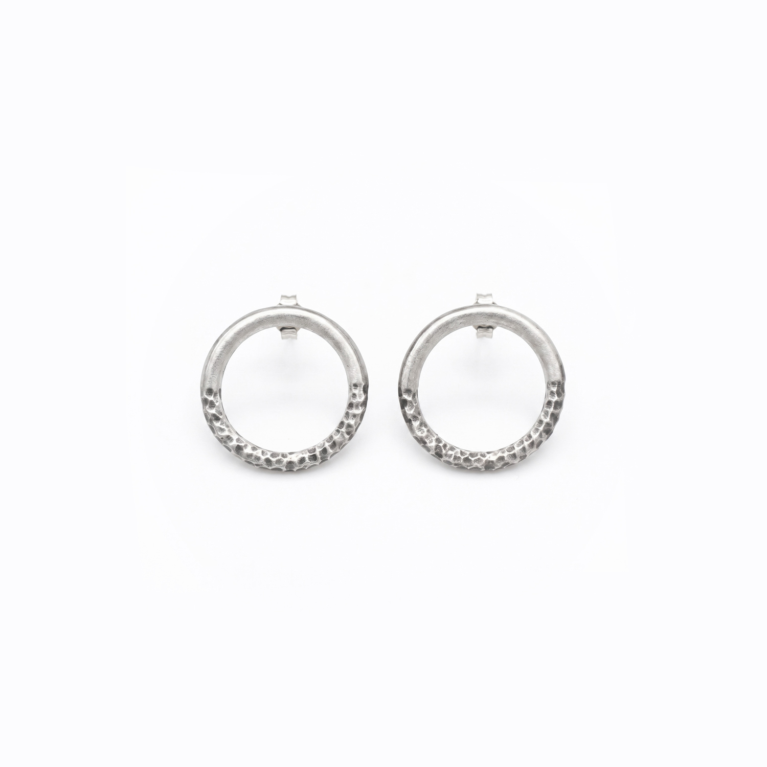 Sterling Silver Circle Earrings - Image 3